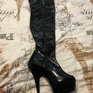 Thigh high dominatrix boots!